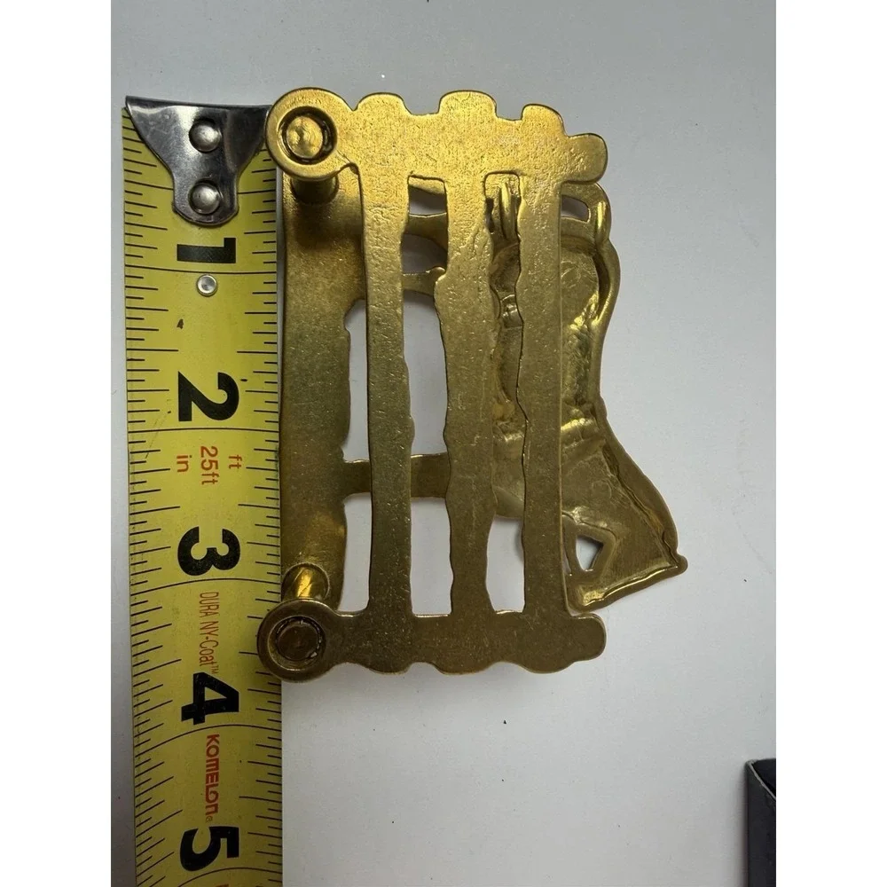 Brass Horse‎ Letter Napkin Holder Business Cards Desk Organizer Made Italy